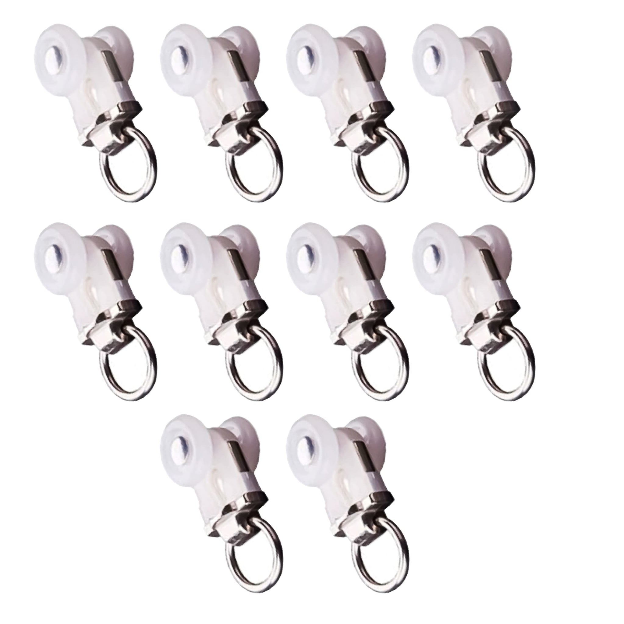 Jos & Haz MF016W-Curtain Track Accessories (10 Pack Runners)