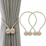 HASTHIP Magnetic Curtain Tiebacks Rope Pack of 2 Easy Hold