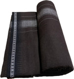 Prakasam Cotton Mens Single (1.28 X 2.00 Mtrs) Colour Thalapathi Border Dhoties/Fine Quality Single Dhoties (Coffee Brown) Pack Of 5 Dhoties