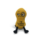 Punchkins Peanut Plushie - 'I'm Allergic to Deez' Funny Plush, Gift for Humor Lovers, Cute Plush Toy for Gifting