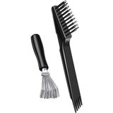 Boao 2 Pieces Hair Brush Cleaning Tool Comb Cleaner Brush Mini Comb Cleaning Hair Remover Tool for Removing Dust Home and Salon 