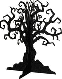 14.5 Haunted Tree Glitter Black Halloween Centerpiece Party Table Decoration