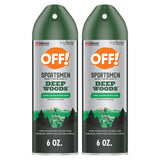 OFF! Deep Woods Sportsmen Insect Repellent Spray for Hunting Camping and Fishing 6 Ounce (Pack of 2)