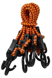 Kotap MABC-18 All- Purpose Adjustable Bungee Cords with Hooks, 18-Inch, Orange/Black, 10 Count