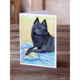 Schipperke Sweet Dreams Greeting Cards And Envelopes Pack Of 8