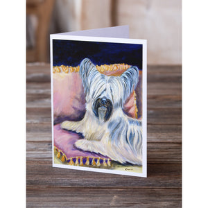 Skye Terrier Greeting Cards And Envelopes Pack Of 8
