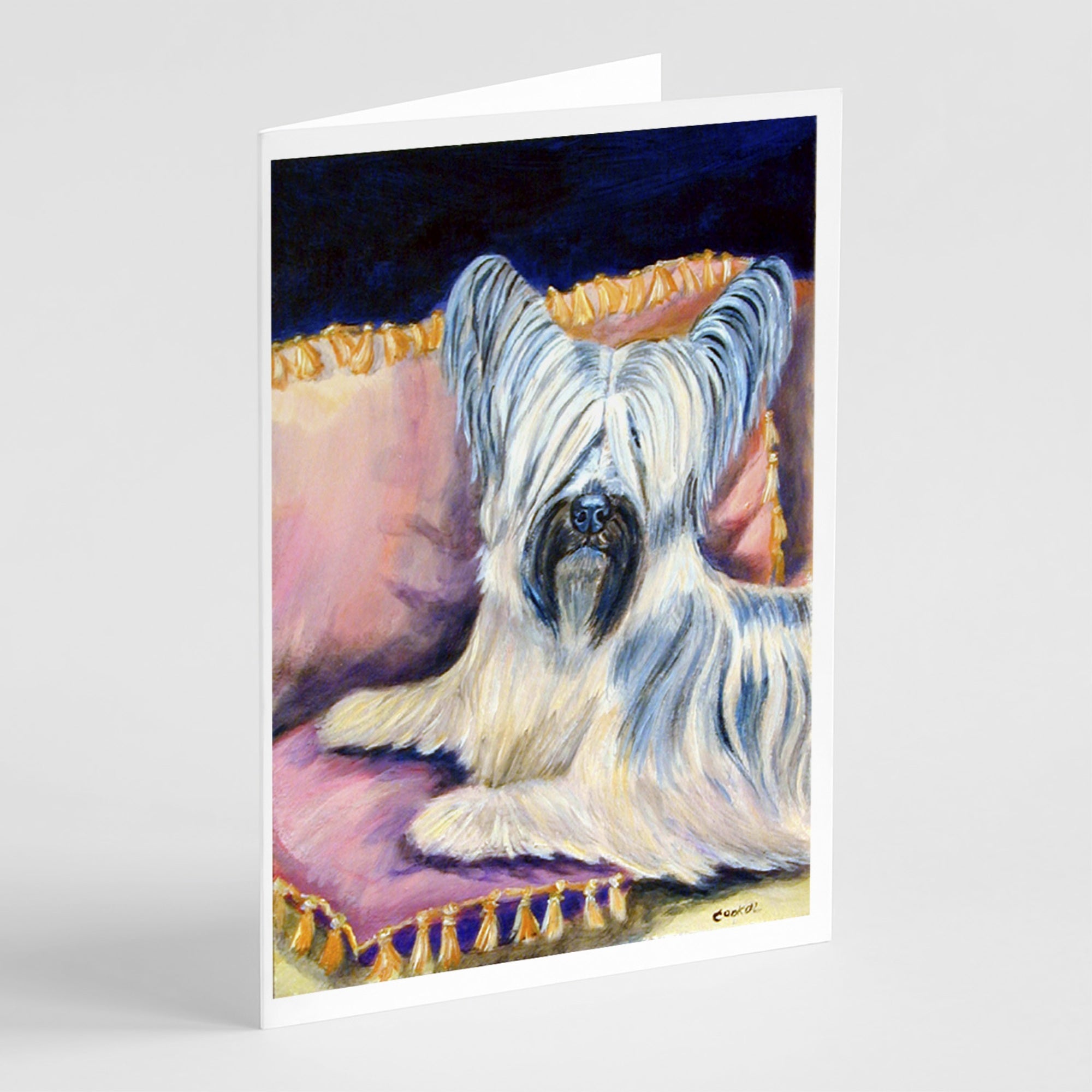 Skye Terrier Greeting Cards And Envelopes Pack Of 8