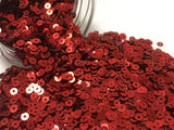 The Design Cart 4 mm Maroon Brown Circular Plastic Sequins Sitara for Embroidery, Embellishing Handbags, Apparels, Art Craft DIY