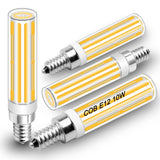 TZHILAN E12 Led Candelabra Bulbs 100 Watt Equivalent,Warm White 2700K 1100LM,COB AC120V 10W C7 Led Light Bulbs for Ceiling Fan C