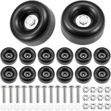 BBTO 12 Packs 2.5 Trailer Ramp Door Bumper Including Screw Kits, Trailer Door Bumper Compatible with Cargo Ramp, Truck Gates Rou