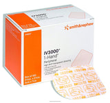 IV 3000 1Hand 2 3/8 x 2 3/4 Transparent Adhesive Dressing [4007] 100 ea