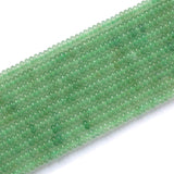 HAAMIIQII 2x4mm Natural Green Aventurine Rondelle Spacer Beads 150Pcs Flat Disk Stone Semi Precious Gemstone Loose Beads for Jew