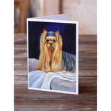 Yorkie Greeting Cards And Envelopes Pack Of 8