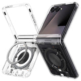 Spigen for Galaxy Z Flip 7 Case, Ultra Hybrid Pro MagFit [Hinge Protection] [Qi2.1 Certified/Magnet for Galaxy] - Neo One