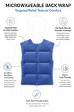 Back Wrap Hot/Cold Aromatherapy Vest Shaped for Stress & Pain Relief