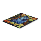 Caroline'S Treasures Mouse/Hot Pad/Trivet, Old Black Pug In Fall Leaves (7159Mp)