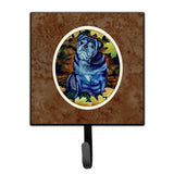 Caroline'S Treasures Old Black Pug In Fall Leaves Leash Or Key Holder 7159Sh4, Small, Multicolor