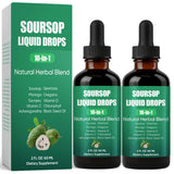 Nutrapure Soursop 10-in-1 Liquid Drops, Soursop Bitters Extract Liquid Drops with Sea Moss, Turmeric, Moringa, Oregano, Black Se