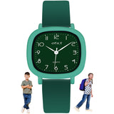 Spiky Analog Watch For Kids (Green) | Water Resistant & Lightweight | Durable & Soft Silicone Strap | Stylish Unisex Birthday Gi