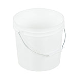 Vestil PAIL35PWS White 31/2 gal Plastic Pail with Steel Handle, 1113/16 Overall Diameter
