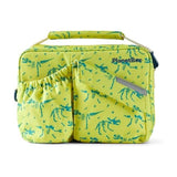 PlanetBox Insulated Lunch Bag - Banana Dino Edition Carry Bag with Pockets for Water Bottle and Snacks - Durable, Easy to Clean,