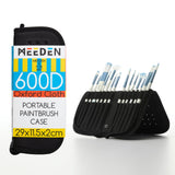 MEEDEN 11 X 10.5 Inch Mesh Paint Brushes Case Zippered Brush Holder, Short Handle, Black