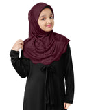 Mehar HijabS Kids Embellished Polycotton GirlS Scarf Little Meharin Hijab (Vine, M)