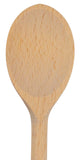 12 Inch Long Wooden Spoon Set by BICB | Natural Beechwood Mixing Spoons for Baking, Cooking & Stirring | Set of 3 Long Wooden Sp