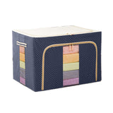 Rukshv Foldable Steel Frame Clothes Organizer 66Litr Clothes Storage Bag, Storage Organiser Large Capacity Cover With Steel Fram