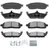 AUTOMUTO 8PCS Front & Rear Disc Brake Pads Set D1012 D1083 For Ford For F-150 2004-2009,For Lincoln Mark LT 2006-2008