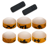 CANDLE CHOICE Halloween LED Pumpkin Lights with Remote Timer Bright Flickering Battery Operated Jack-O-Lantern Electric Flameles