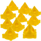 U.S. Art Supply Yellow Cone Canvas and Cabinet Door Risers Acrylic and Epoxy Pouring Paint Canvas Support Stands (Pack of 20) 