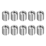 HARFINGTON 10pcs Thread Repair Inserts M10 x 1.5 Male to M5 x 0.8 Female Thread 12mm Long Stainless Steel Reducing Nuts Metric S