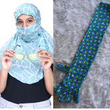 Kavach ReadyToWear Adjustable Soft Full Face Covering Mask Scarf For Pollution Sun Protection Mask Scarf And A Full Finger Len
