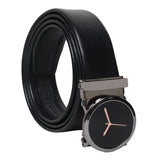 Usl Autolock MenS Pu Leather Grip Belt Black (Dark Grey)