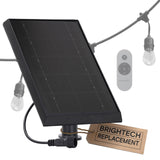 Brightech Ambience Pro Replacement Solar Panel - Compatible ONLY with Brightech 7W Solar-Powered Outdoor String Lights - Commerc