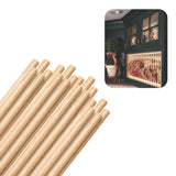 Hardwood Round Dowels (7/16 x 36, Pack of 20) | Variety of Diameters & Wood Species | Unfinished Wooden Dowel Rods for Crafts & 