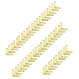 Pastlla 50Pcs Corner Brace 4 Holes Flat Corner Braces L Shape Repair Bracket L Shape Repair Plates Joint Bracket for Paintings, 