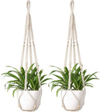Love N Beyond Aster Macrame Plant Hangers, Unique Designs,Handmade Cotton Rope Hanging Planters Flower Pots Holder Stand, For In
