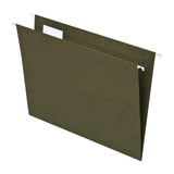 Pendaflex Earthwise by 100% Recycled Hanging File Folders, Letter Size, 1/5 Cut, Standard Green, 25 per Box (74517)