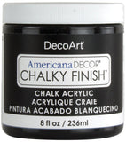 DecoArt Americana Chalky Finish Paint 8oz, Carbon,Gray