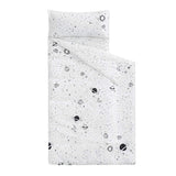 Wake In Cloud - Toddler Nap Mat with Pillow and Blanket, 100% Cotton Fabric, for Kids Boys Girls Ages 3 Plus in Daycare Kinderga