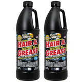 Instant Power Hair and Grease Drain Cleaner - Shower Drain & Sink Cleaner, Liquid Clog Remover, Made in USA, Sink Deodorizer - 1