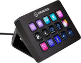 Elgato Stream Deck MK.2 Studio Controller, 15 macro keys, trigger actions in apps and software like OBS, Twitch, YouTube and m