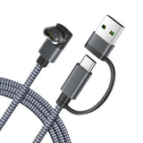 Itramax 2-in-1 USB C Charger Cable for Garmin Watch 4FT 1-Pack,USB Charging Power Cord for Garmin Fenix 8 E 7 7X 7S 6 Solar,Fore