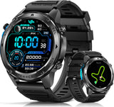 PODOEIL Military Smart Watch for Men with GPS, Compass & Altimeter, 5ATM Waterproof, 500mAh Battery, Bluetooth Call, 170+ Sports