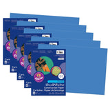 Prang Construction Paper, Blue, 12 x 18, 50 Sheets Per Pack, 5 Packs