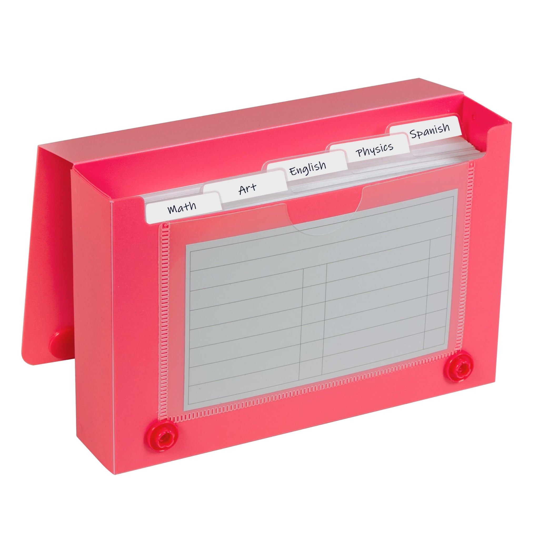 C-Line Index Card Case For 3 X 5 Inch Index Cards, Assorted Colors, Set Of 24 Cases (58335-24)