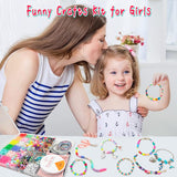 leitait Girls Toys Bracelet Making Kit -3400pcs Beads for Charm Jewelry Making Kit Supplies, Unicorn/Mermaid Crafts Birthday Chr