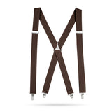 HoldEm XBack Mens Suspenders, Adjustable and Stretchable Suspenders for Men, Durable Straight Clipon Suspenders, Men Accessor